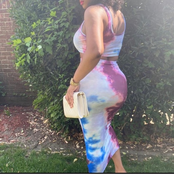 Boho Print Maxi Dress Evening Party Beach Bodycon Dresses - Picture 3 of 3